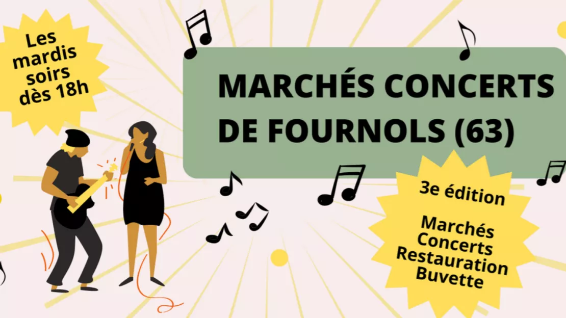 Avec les marchés-concerts de Fournols, ouvrez les papilles et les oreilles !