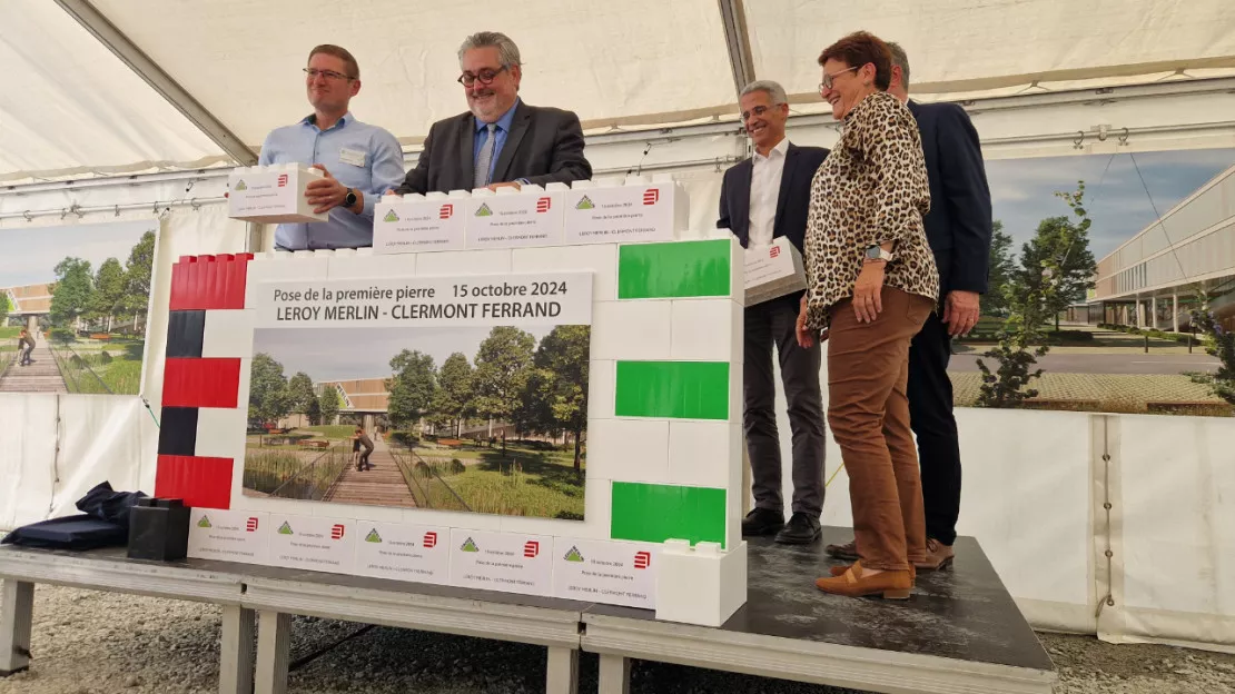 Clermont-Ferrand : la première pierre posée, Leroy Merlin commence ses travaux près d'IKEA