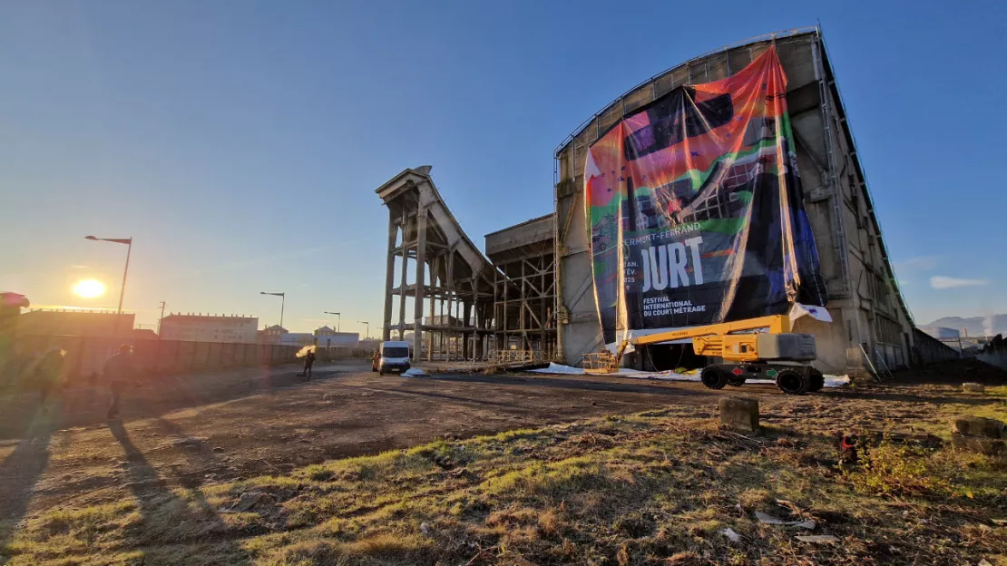 Le Festival du Court-Métrage s'affiche en grand sur une piste de Michelin