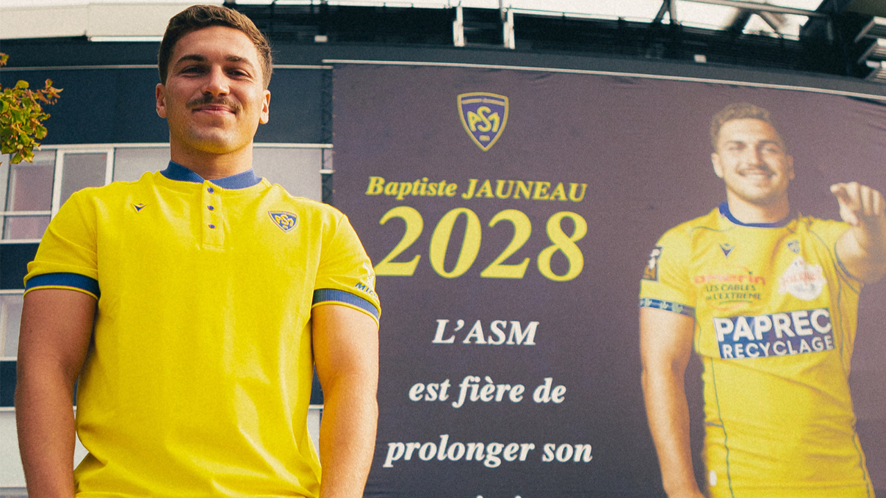 L'ASM prolonge son capitaine : Baptiste Jauneau reste clermontois jusqu'en 2028 !
