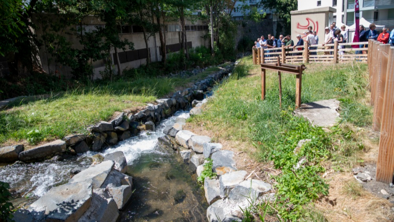 Les travaux de la Tiretaine sont terminés à Chamalières, une centaine de mètres renaturés