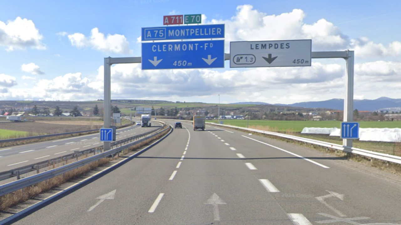 Travaux sur l'A711 : l'autoroute entre Pont-du-Château, Lempdes et Clermont-Ferrand ferme ce lundi
