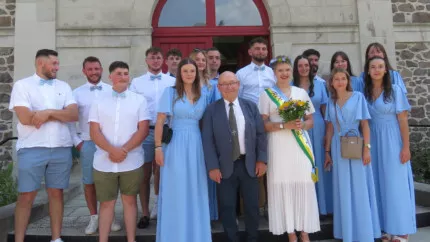 Edwine Goumillou, nouveau visage de la Rosière à Riom-ès-Montagnes (15)